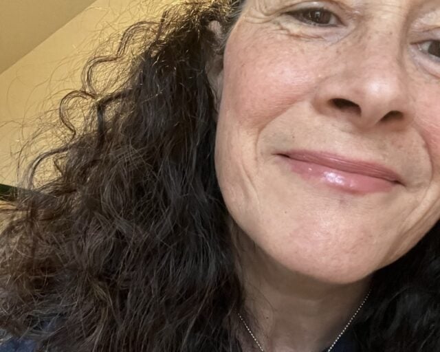 dark hair with curls